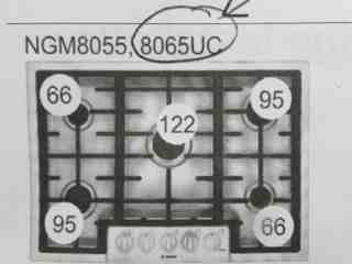 Match the gas orifice to the proper location on the cooktop (C) Daniel Friedman & Bosch