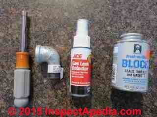 Tools for gas cooktop fuel conversion & installation into a countertop (C) Daniel Friedman