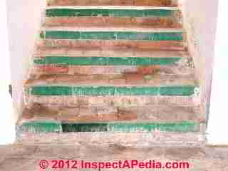 Stairs with no tread nose projection (C) Daniel Friedman
