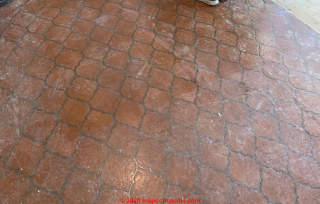 1971 Congoleum sheet flooring asbestos (C) InspectApedia.com Robert