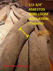Installation of quinterra wrapped coils in an elctrical motor - asbestos electrical insulation - Rosato (C) InspectApedia