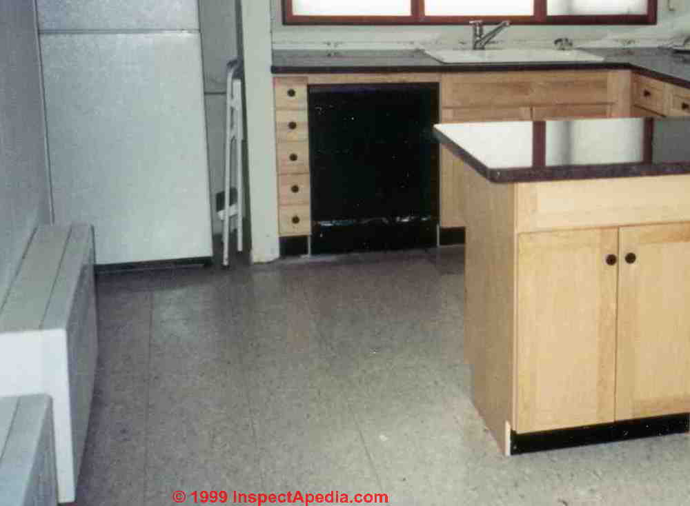 Vinyl asbestos tile kitchen floor (C) Daniel Friedman
