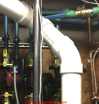 check valve on Aquatherm piping (C) InspectApedia.com JanW