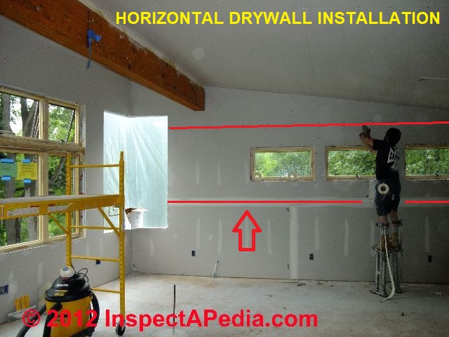 Horizontal drywall runs (C) D Friedman Eric Galow