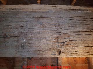 Accordion lath in an older New York home (C) InspectApedia.com Preston 