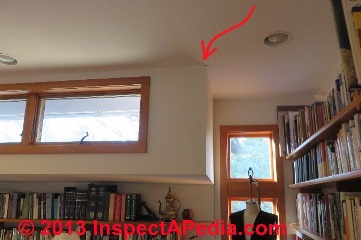 Drywall crack at wall/ceiling stress point (C) Daniel Friedfman