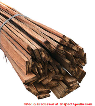 Hand riven chestnut lath