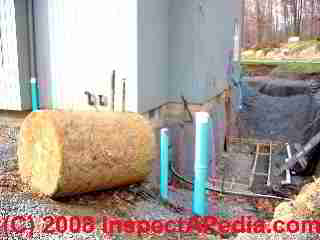Photograph of - is this heating oil running across the basement floor? Notice the abandoned oil line at the furnace?