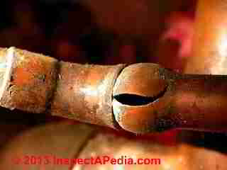 Frozen burst water supply pipe (C) Daniel Friedman