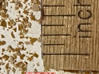 Magnified Water Tank Debris (C) Inspectapedia Rlando