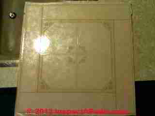 Amitco self-adhesive peel and stick flooring from 1970s (C) InspectAPedia