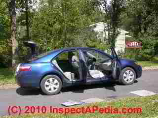 Moldy car smll - how to find and get rid of car mold odor (C) Daniel Friedman 